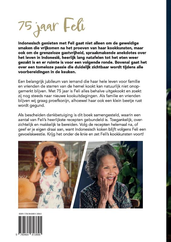 Achterkant van Indonesisch genieten met Feli