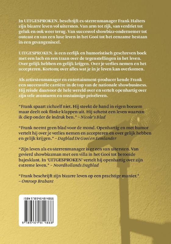 Achterkant van Uitgesproken
