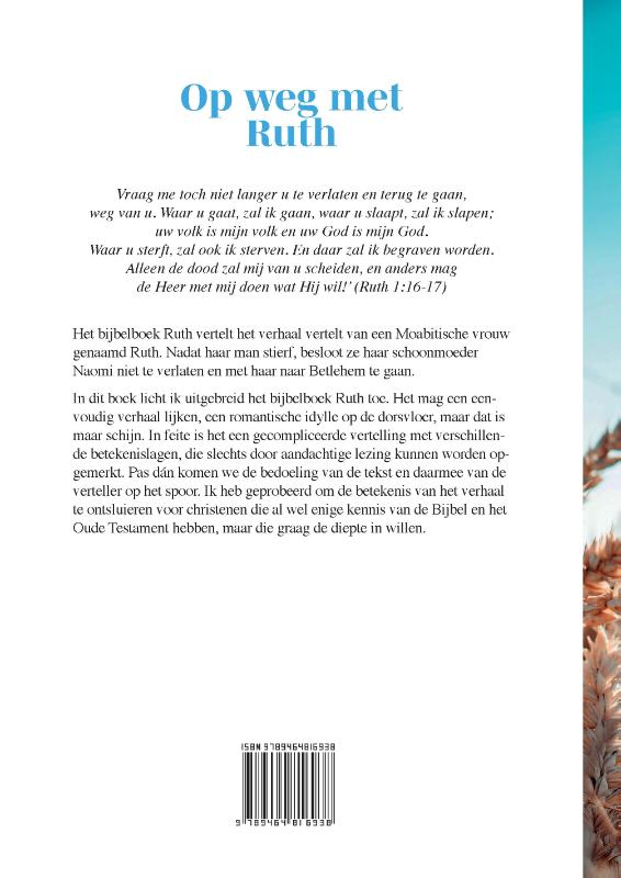 Achterkant van Op weg met Ruth