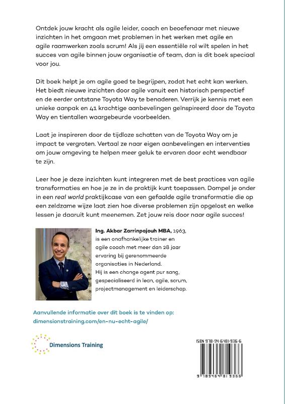 Achterkant van En nu echt Agile!