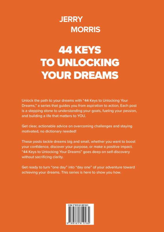 Achterkant van 44 Keys to Unlocking Your Dreams