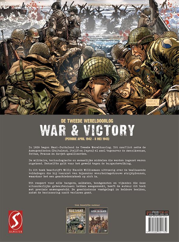 Achterkant van War & Victory