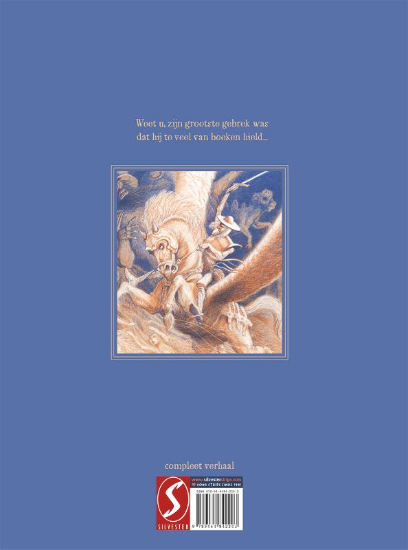 Achterkant van Don Quichot van la Mancha