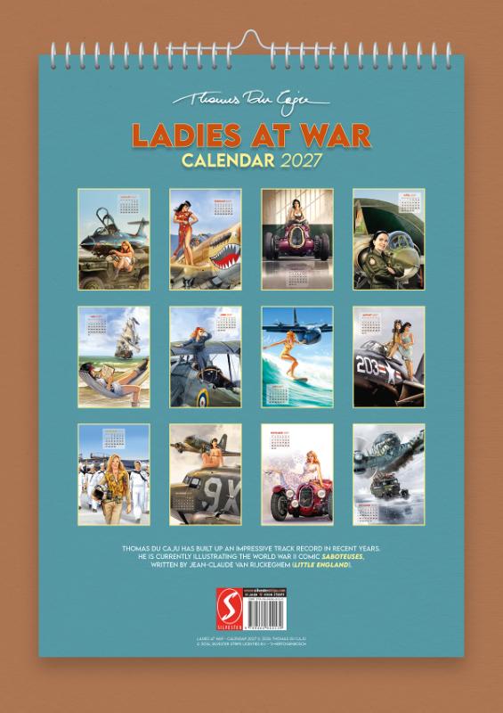 Achterkant van Ladies at war Kalender 2027 - Thomas Du Caju