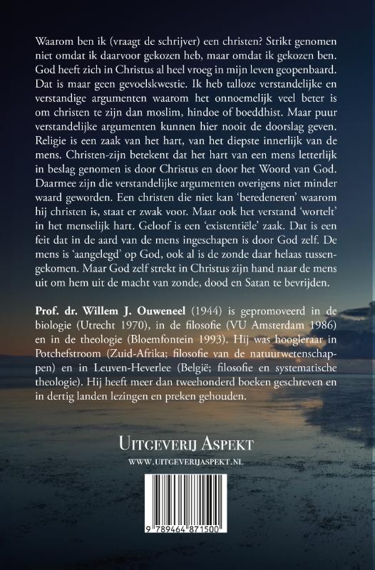 Achterkant van Waarom ik een christen ben