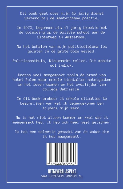 Achterkant van Getuige van de straat