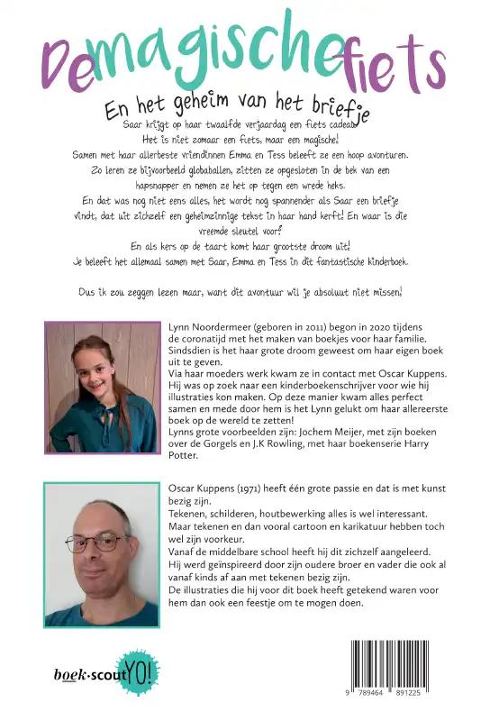 Achterkant van De magische fiets