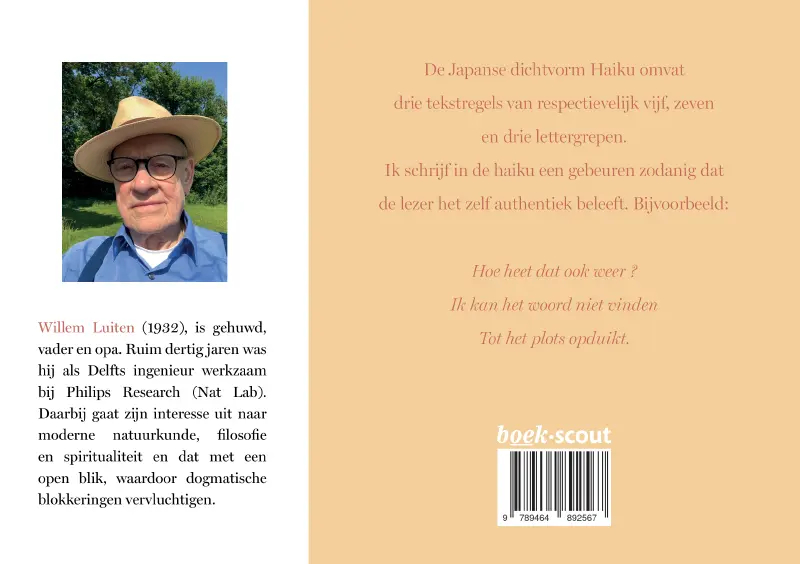 Achterkant van Beleven met Haiku