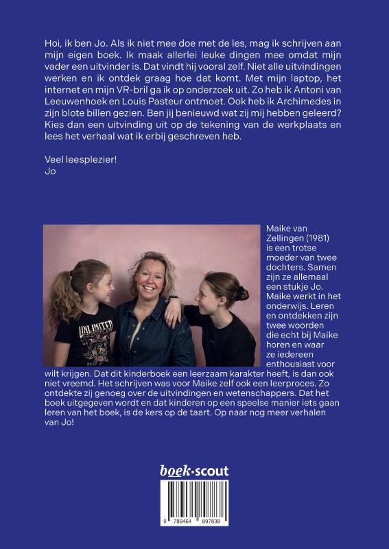 Achterkant van Jo, een briljant meisje