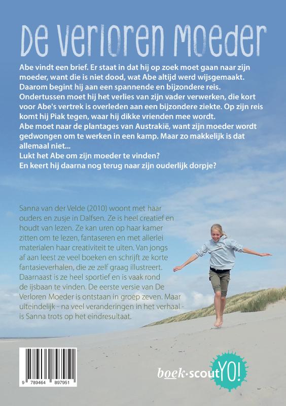 Achterkant van De Verloren Moeder