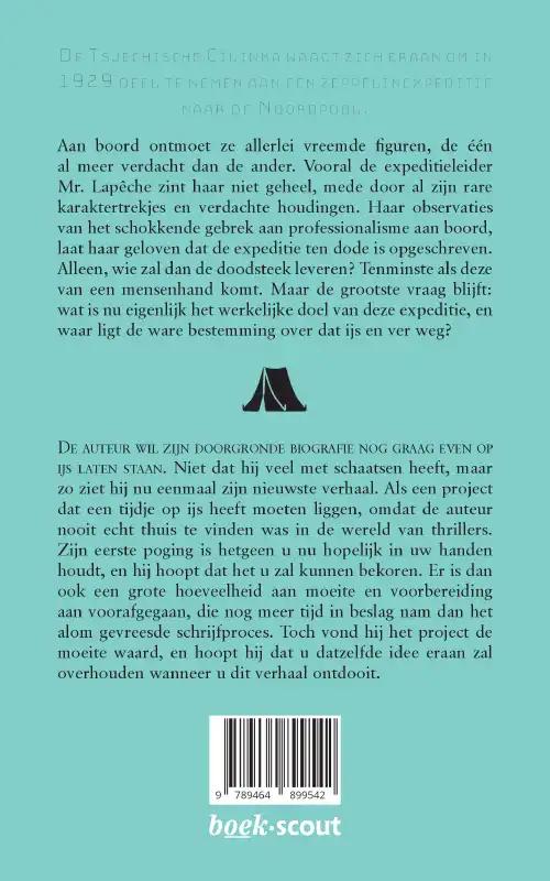 Achterkant van Over het ijs en ver weg