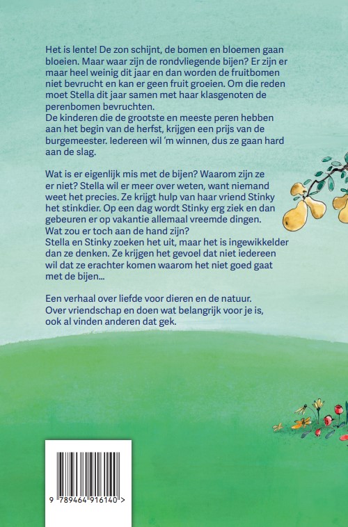 Achterkant van Stella en Stinky redden de bijen