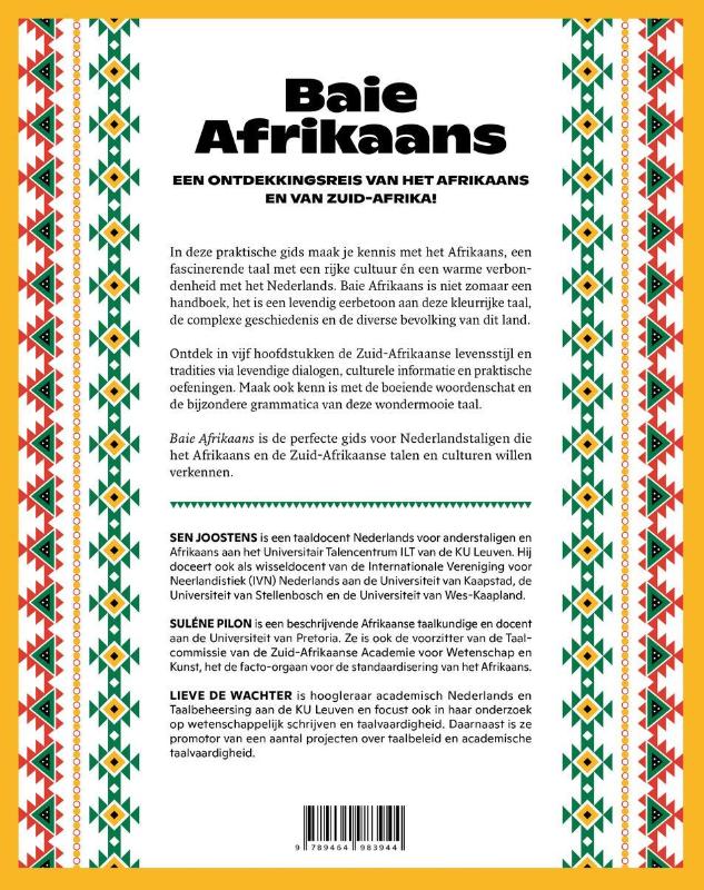 Achterkant van Baie Afrikaans