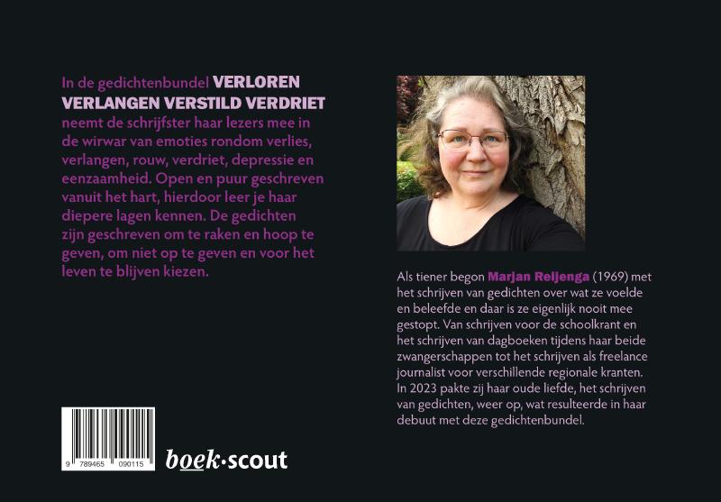 Achterkant van Verloren verlangen verstild verdriet