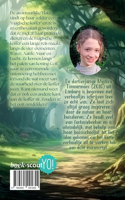 Achterkant van De magische koffer