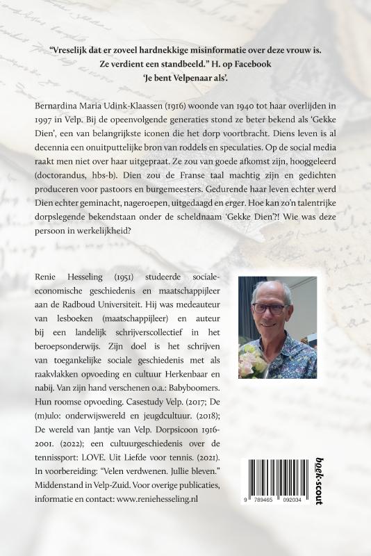 Achterkant van Gekke Dien