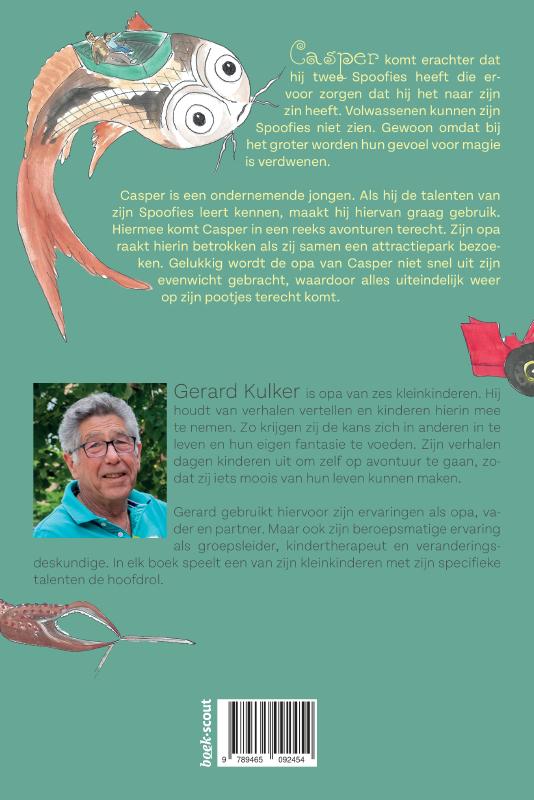 Achterkant van Op avontuur met Casper en zijn Spoofies