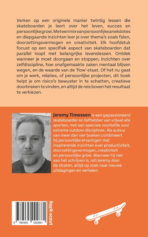 Achterkant van Wat skateboarden je leert over succes en het leven