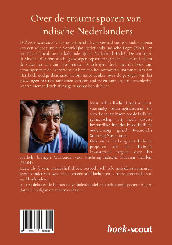Achterkant van Onderweg naar huis