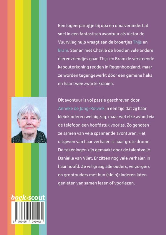 Achterkant van Thijs en Bram in Regenboogland