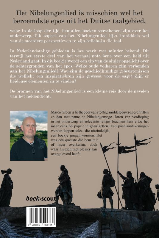 Achterkant van De bronnen van het Nibelungenlied