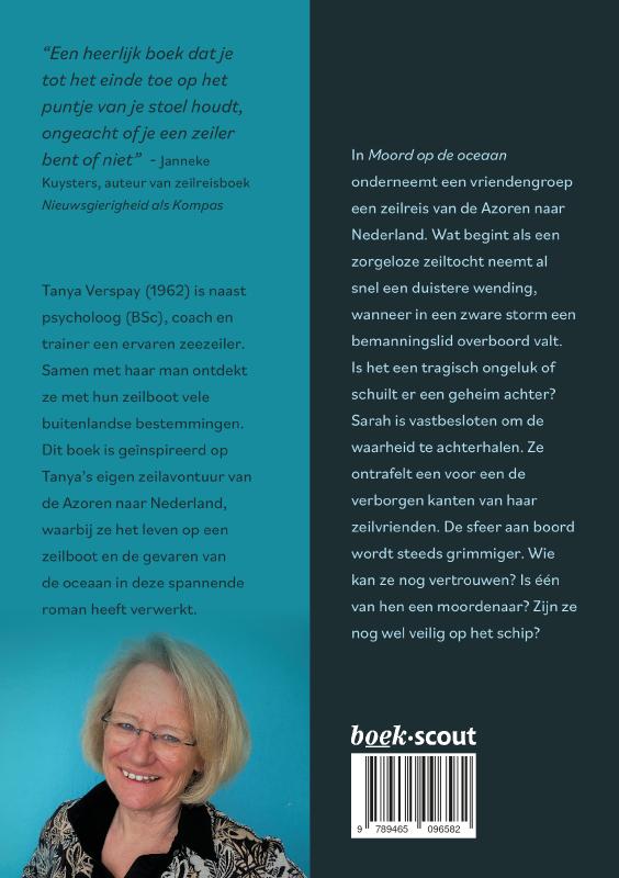 Achterkant van Moord op de oceaan