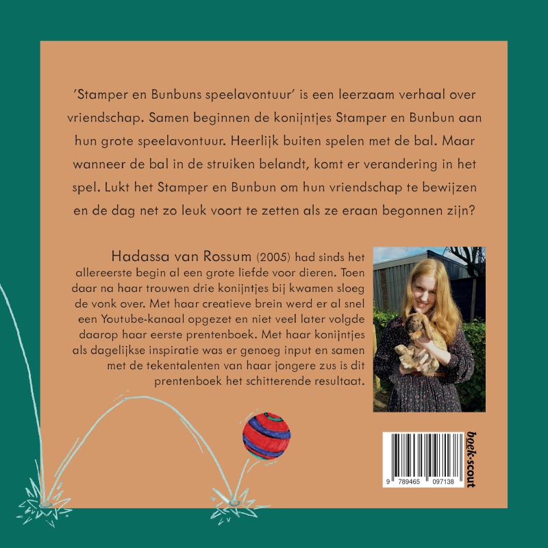 Achterkant van Stamper en Bunbuns speelavontuur