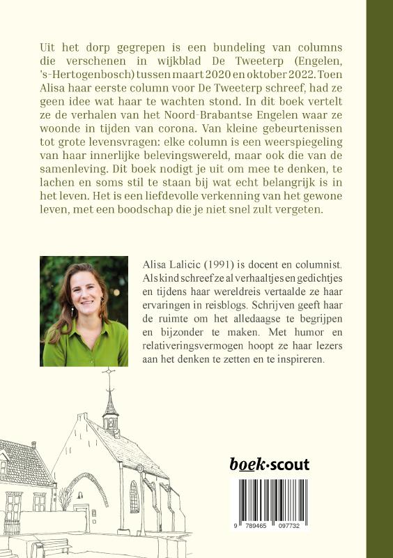 Achterkant van Uit het dorp gegrepen