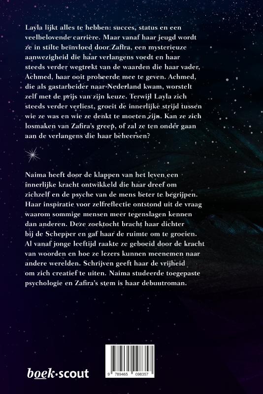 Achterkant van Zafira's stem