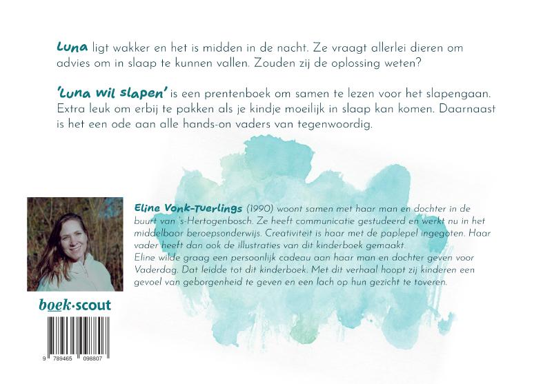Achterkant van Luna wil slapen