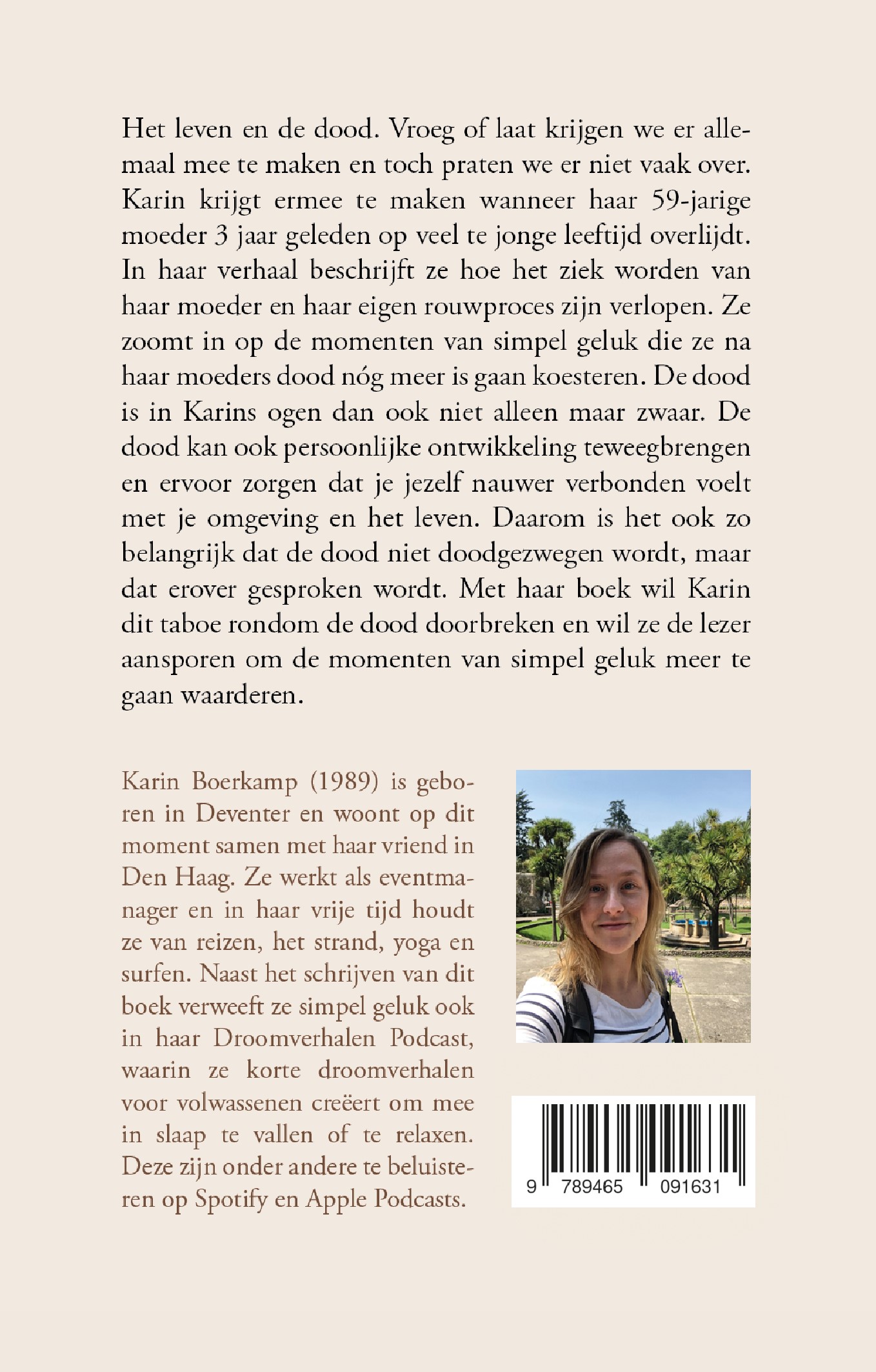 Achterkant van ‘Mijn moeder is vannacht overleden’