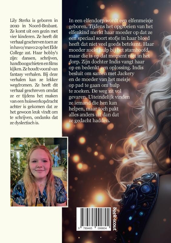 Achterkant van Het verhaal van een elfenmeisje