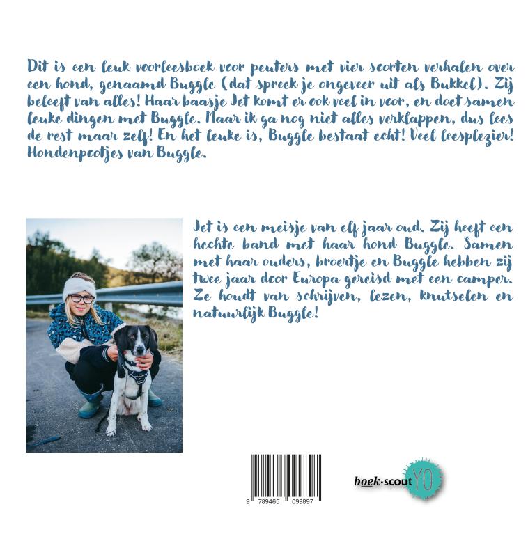 Achterkant van Het grote verhalenboek van Buggle de Beagle