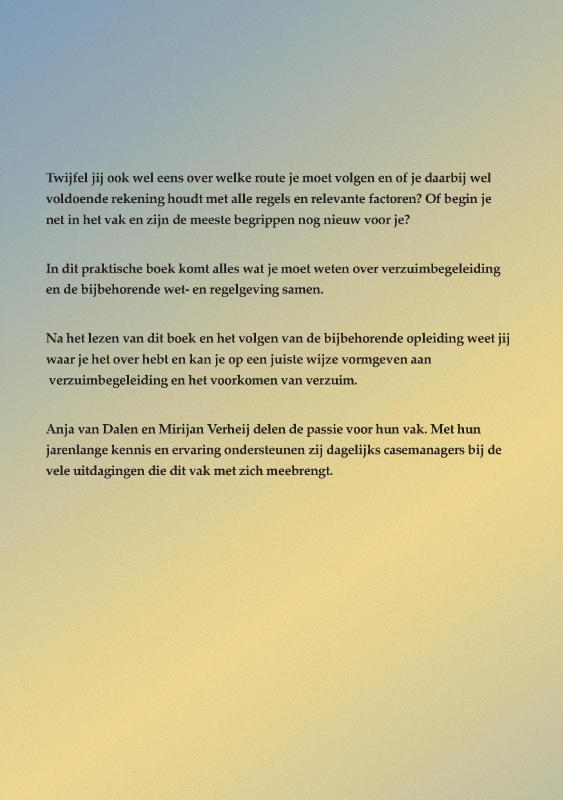 Achterkant van Verzuim in control