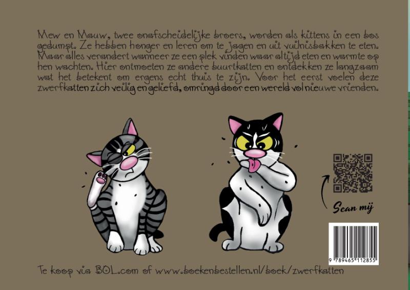 Achterkant van Zwerfkatten