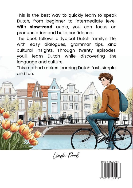 Achterkant van Learn Dutch Fast with Slow Dutch