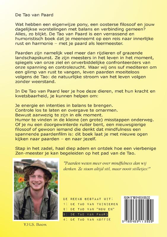 Achterkant van De Tao van Paard