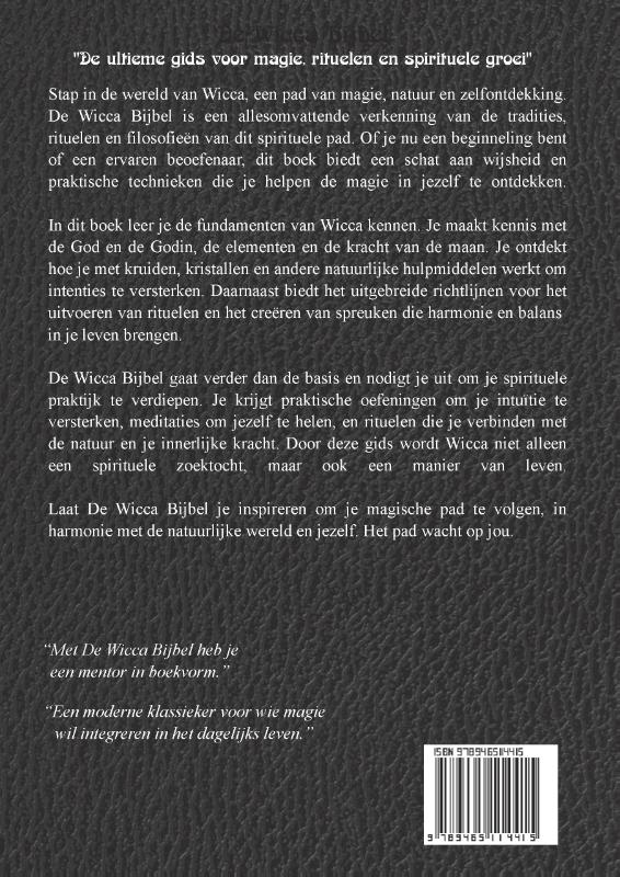 Achterkant van De Wicca Bijbel