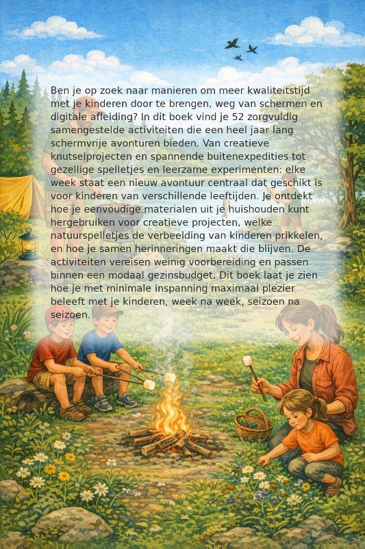 Achterkant van 52 Offline Avonturen met Kinderen
