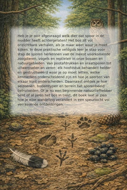 Achterkant van Sporen Lezen in het Bos