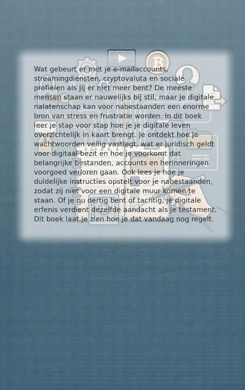 Achterkant van Je digitale erfenis regelen