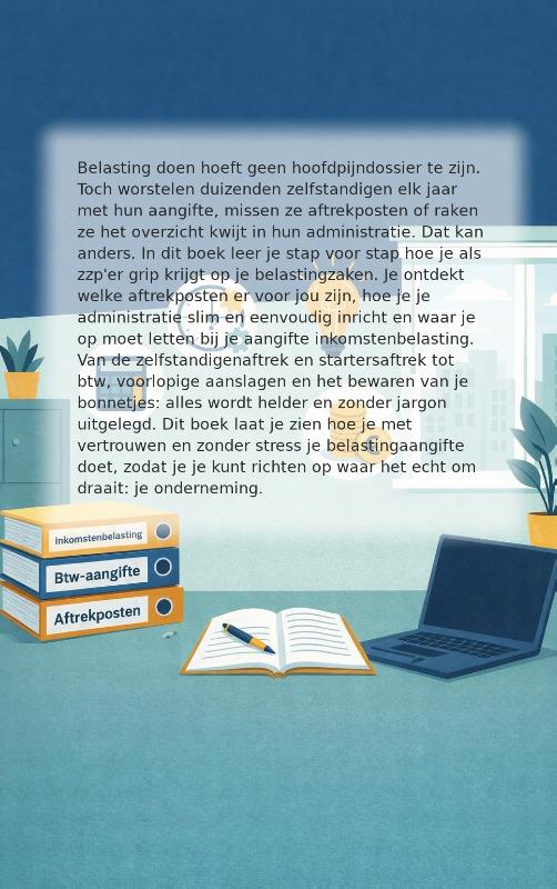 Achterkant van Belastingklaar als zzp'er