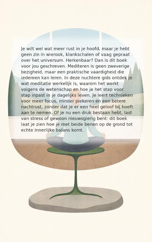 Achterkant van Mediteren zonder te zweven