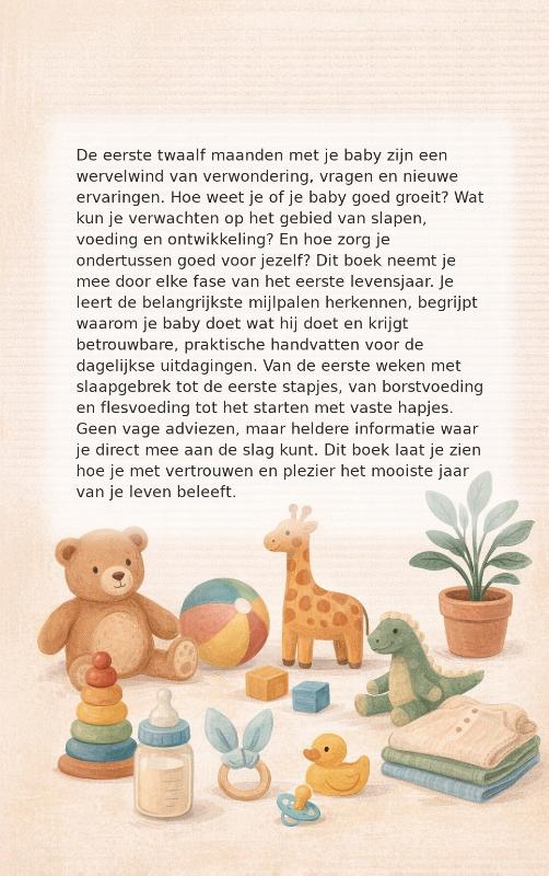 Achterkant van Het eerste jaar met je baby