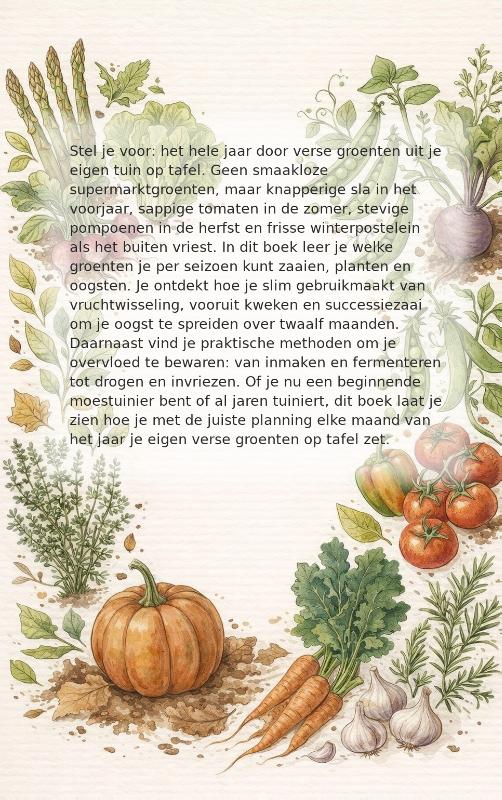 Achterkant van Groenten het hele jaar door