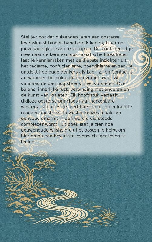 Achterkant van Oost-aziatische wijsheid voor het westen