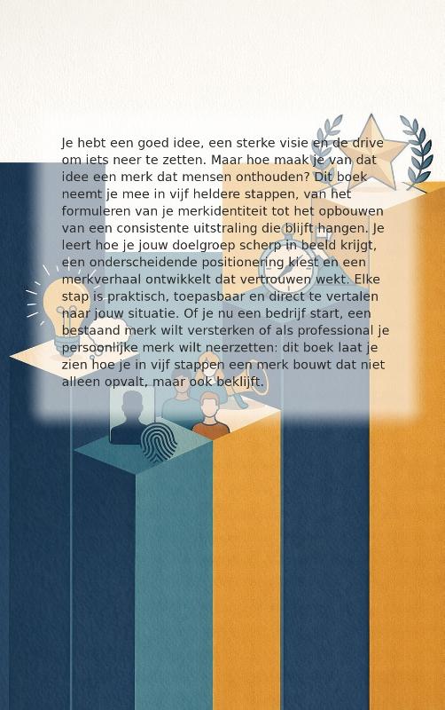 Achterkant van Merk bouwen in vijf stappen