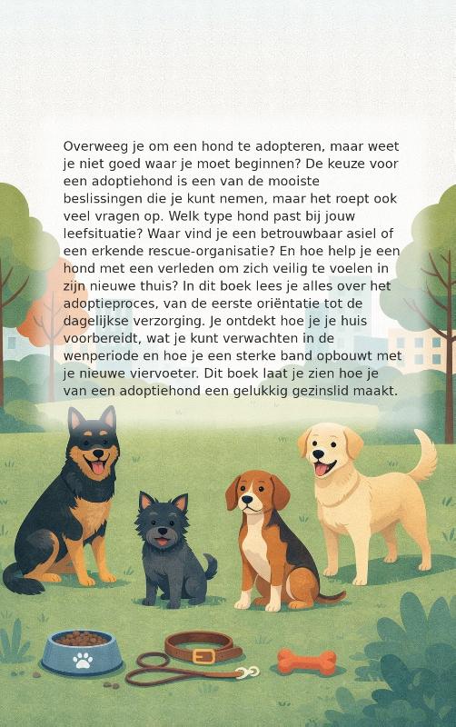 Achterkant van Alles over het adopteren van een hond