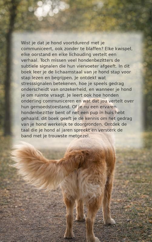Achterkant van De taal van je hond
