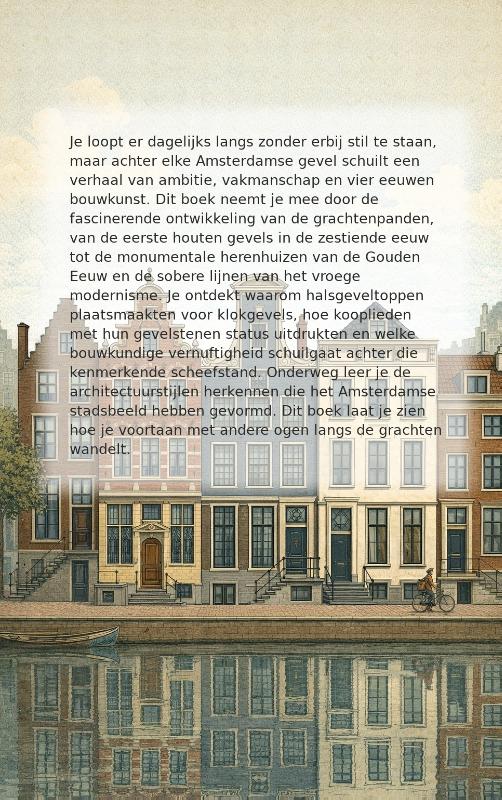 Achterkant van De Architectuur van de Grachtenpanden